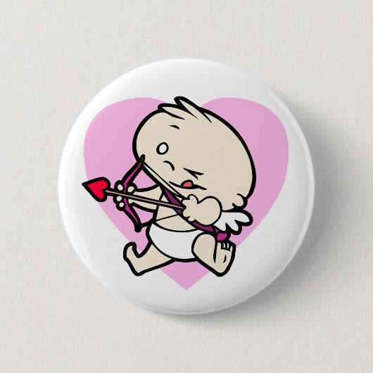 Baby Cupid claimt liefdesButtonnen Ronde Button 5,7 Cm (Voorkant)