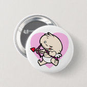 Baby Cupid claimt liefdesButtonnen Ronde Button 5,7 Cm (Voorkant /achterkant)
