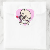 Baby Cupid claimt liefdesStickers Ronde Sticker (Tas)