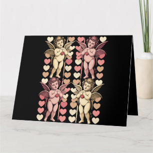 Baby Cupid Coquette boog Retro Valentijnsdag Kaart