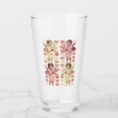 Baby Cupido Coquette boog Retro Valentijnsdag Glas (Voorkant)