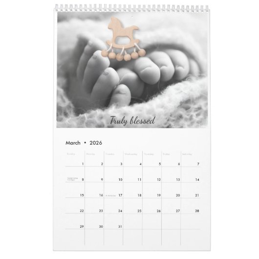 Baby Custom Calendar Kalender (Mar 2026)