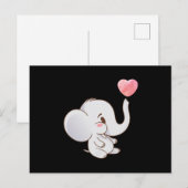 Baby Cute Elephan Briefkaart (Voorkant / Achterkant)
