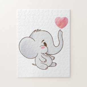Baby Cute Elephant Legpuzzel