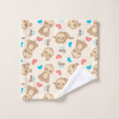 Baby Cute Schattige bruine kleed voor kinderen Bad Handdoek (Wasdoekje)