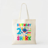 Baby Cute Shark 2020 2e verjaardag Boy Girl 2 jaar Tote Bag (Voorkant)