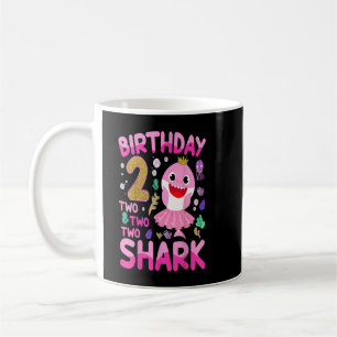 Baby Cute Shark 2e verjaardag Jongen meisje 2 jaar Koffiemok