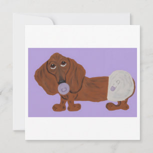 Baby Dachshund Kaart