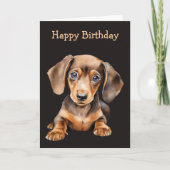 Baby Dachshund Kaart (Voorkant)