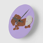 Baby Dachshund Ronde Klok (Hoek)