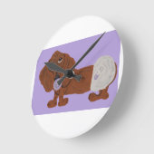 Baby Dachshund Ronde Klok (Hoek)