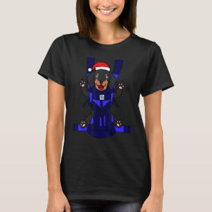 Baby Dachshund Santa Funny Cute Dog mam T-shirt
