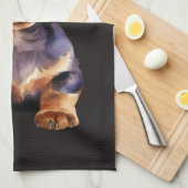 Baby Dachshund Theedoek (Quarter Fold)