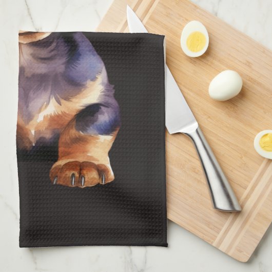 Baby Dachshund Theedoek (Quarter Fold)