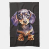 Baby Dachshund Theedoek (Verticaal)
