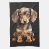 Baby Dachshund Theedoek (Verticaal)