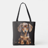 Baby Dachshund Tote Bag (Achterkant)