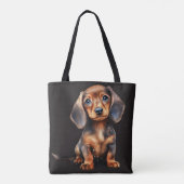Baby Dachshund Tote Bag (Achterkant)