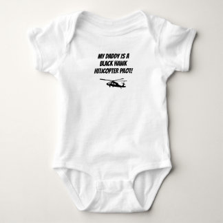 Baby Daddy Black Hawk Helikopter Pilot Military Romper