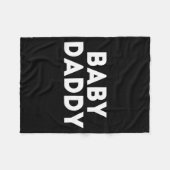 Baby Daddy Funny New &amp; Expecting Dads Father's Fleece Deken (Voorkant (Horizontaal))