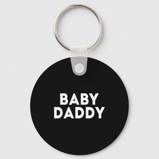 Baby Daddy Funny New &amp; Expecting Dads Father's Sleutelhanger (Voorkant)