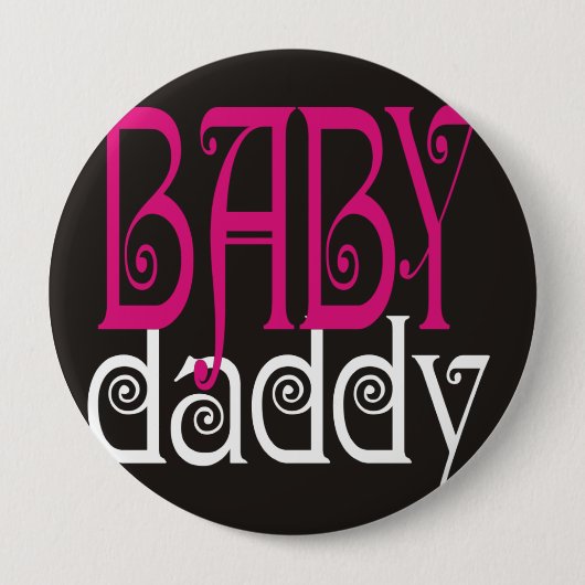 Baby Daddy Knop Ronde Button 4,0 Cm (Voorkant)