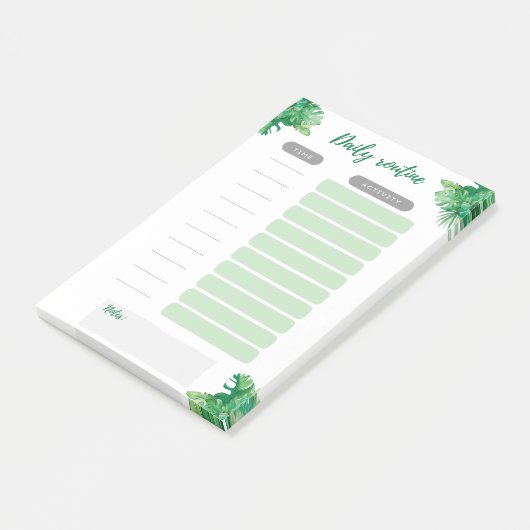 Baby Daily Routine Post-it Oerwoud Post-it® Notes (Schuin)