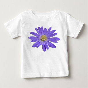 Baby Daisy T-shirt Gepersonaliseerd Paarse Baby Sh