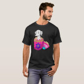 Baby Dalmatian Hatching From Easter Egg Easter Day T-shirt (Voorkant volledig)