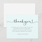 Baby dank je kaart, verjaardagsdank je Briefkaart (Voorkant / Achterkant)