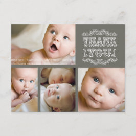  Baby Dank u Fotokaarten + enveloppen Bedankkaart