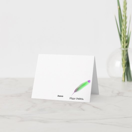 Baby dank u kaart (Achterkant)