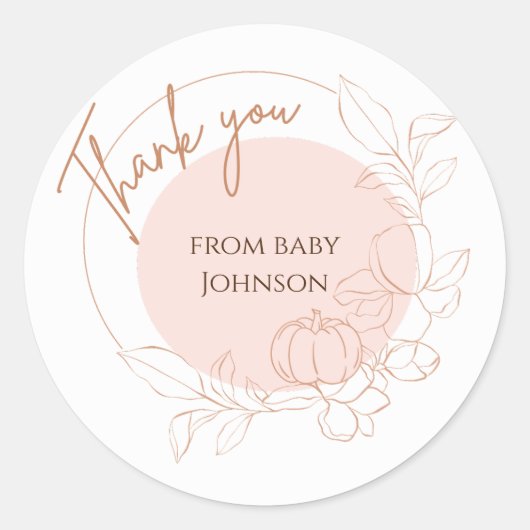 Baby Dank u Stickers (Voorkant)