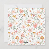 Baby Dankkaartjes Feestdagenkaart (Achterkant)