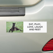 Baby dat in de weide ligt bumpersticker (Op auto)