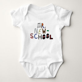 Baby de heer New-School Font Jersey Bodysuit
