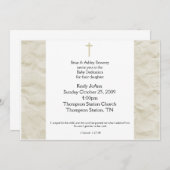 Baby Dedicatie Genderneutrale Baptisme uitnodiging (Voorkant / Achterkant)