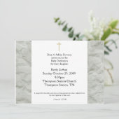 Baby Dedicatie Genderneutrale Baptisme uitnodiging (Staand voorkant)