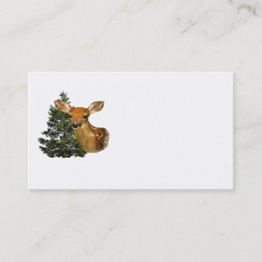 Baby Deer art visitekaartjes (Voorkant)