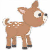 Baby Deer Baby Nursery Wall Decor Sticker (Voorkant)