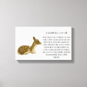 Baby Deer Bible Quote _Woodland Animal Canvas Afdruk (Voorkant)
