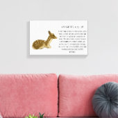 Baby Deer Bible Quote _Woodland Animal Canvas Afdruk (Insitu (Woonkamer))
