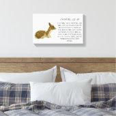 Baby Deer Bible Quote _Woodland Animal Canvas Afdruk (Insitu (Slaapkamer))