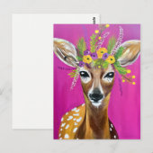 Baby Deer Briefkaart (Voorkant / Achterkant)