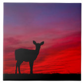 Baby Deer Ceramic Tile Tegeltje (Voorkant)