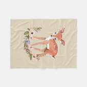 Baby Deer cozy winter fleece sherpa blanket (Voorkant (Horizontaal))