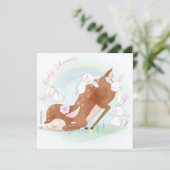 Baby Deer en Bunnies Kaart (Staand voorkant)