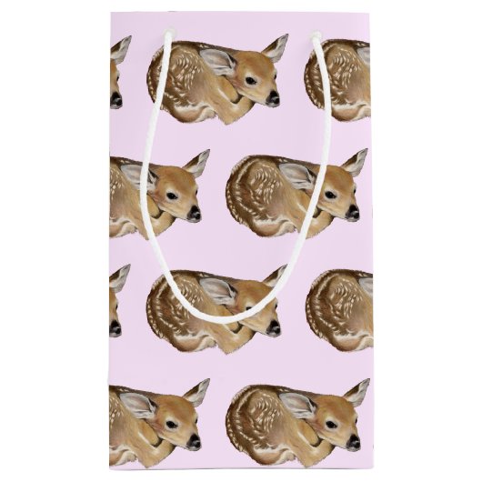 Baby Deer Fawn Klein Cadeauzakje (Achterkant)