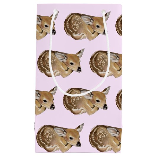 Baby Deer Fawn Klein Cadeauzakje (Voorkant)