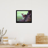 Baby Deer Fawn Photo & Poem Poster (Keuken)